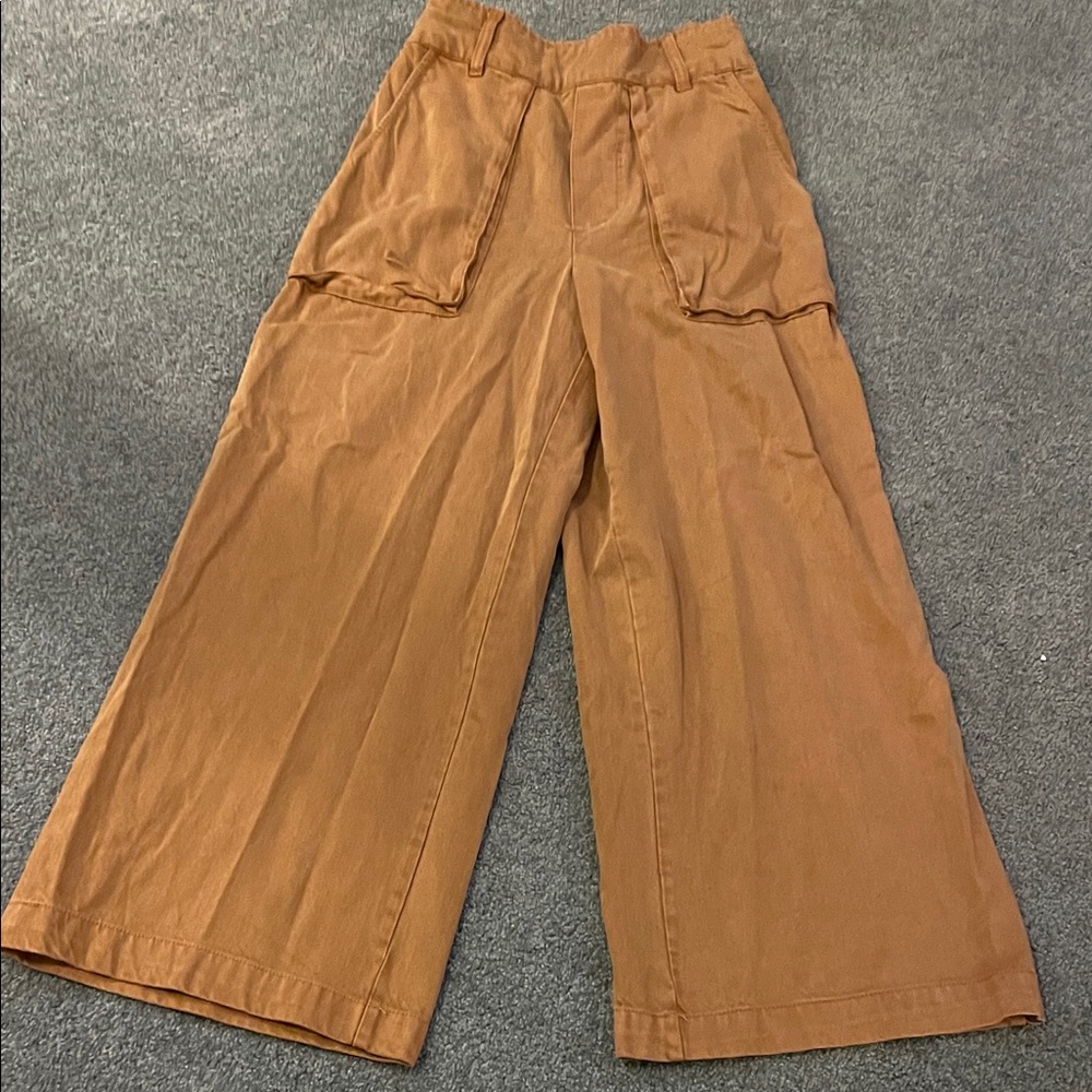 FREE PEOPLE RUST Wide-Leg Pants XS